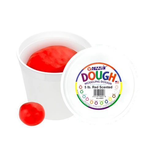 Hygloss 5 lb. Red Cherry Scented Modeling Dough - Bulk Pack for Classroom Use, Dough for Kids, Non-Toxic, Multi-Use dough, Ideal for Creative