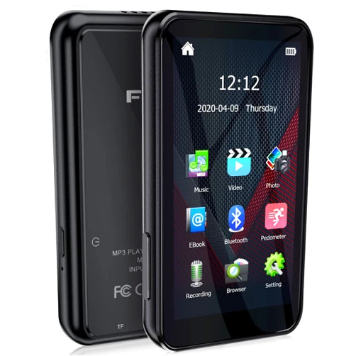 FDY MP3 Player, MP3 Player with Bluetooth5.0, 32GB Portable Music Player with FM Radio/Recorder, HiFi Lossless Sound Quality, 3.0Inch Touch Screen Mini MP3 Player for Running, Expandable 128GB TF