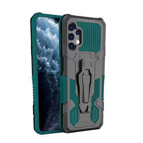XIAOJUNJIE XIAOJIEJUN for iPhone Xs Max Case,with Kickstand,360°Full Body Armour Military Protective Shockproof Phone Cover for iPhone Xs Max-Green