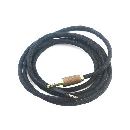 NewFantasia 4.4mm Balanced Male 6N OCC Copper Silver Plated Cord 4.4mm Balanced Cable Compatible with Sennheiser HD598 HD598 SE, HD560s HD598 Cs, HD598 SR, HD599 HD620S Headphone Walnut Wood Shell