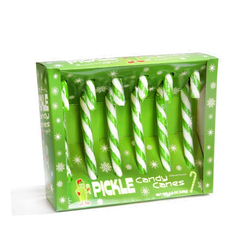 Mcphee Fancy Pickle flavored Candy Canes, 3.8 OZ