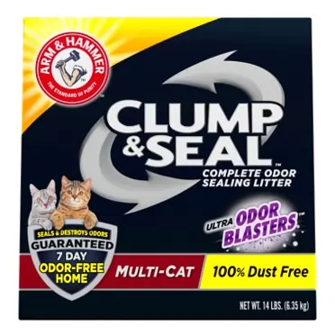 Arm & Hammer Clump & Seal Litter, Multi-Cat Litter 14lb