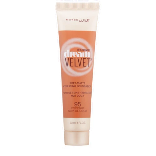 Maybelline New York Dream Velvet Soft-Matte Hydrating Foundation, Cocoa Coconut, 1 fl. oz.