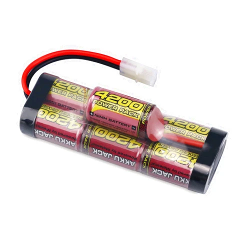 melasta 8.4V 4200mAh 7-Cell Hump NiMH Battery Compatible with Tamiya Connector RC Racing Cars