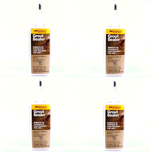 Miracle Sealants GRT SLR, Grout Sealer, 6 oz. - 4 Pack (Improved Version)