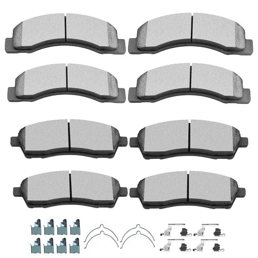 SCITOO Ceramic Brake Pads Kits, 8pcs Brakes Pads Set fit for 2000-2005 for Ford Excursion,1999-2004 for Ford for F-250 Super Duty,1999-2004 for Ford for F-350 Super Duty