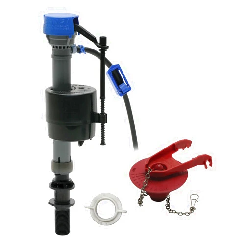 Fluidmaster 402CARHRP14 PerforMAX Universal High Performance Fill Flapper Repair Kit for 2-Inch Flush Valve Toilets, Easy Install, Multi Color