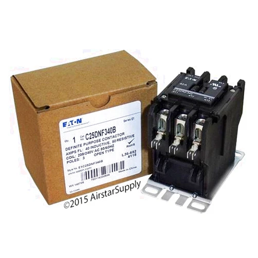 CUTLER HAMMER Hubbell Electric Heater Co C25DNF340B 208/240 3 POLE CONTACTOR