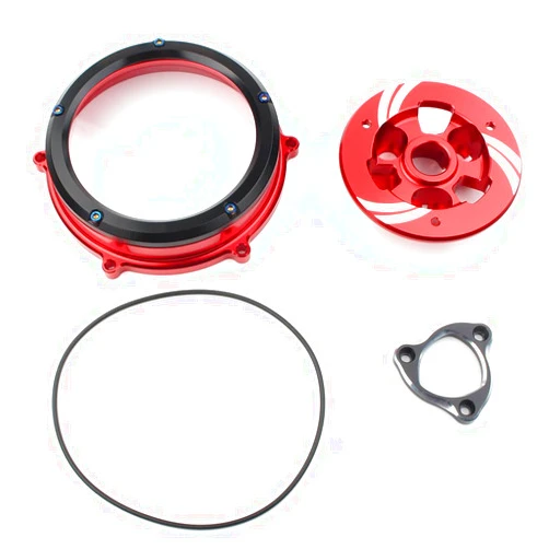 Three T Lirun Clear Clutch Cover Spring Retainer Pressure Plate Kit Clear Clutch Cover Protector Guard for Ducati Panigale V4 V4S SPECIALE 2019 2020 2021, STREETFIGHTER V4 V4S 2019 2020 2021, Black