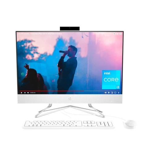 HP 24 inch All-in-One PC, FHD Display, Intel Core i3-1115G4, 8 GB SDRAM, 256 GB SSD, Intel UHD Graphics, Windows 11 Home, 24-df1000 (2024)