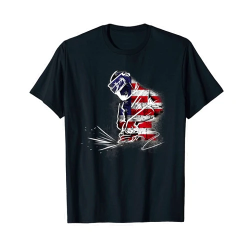 American Patriots Worker accessories Casting Metalworker USA Foundry blacksmith Forger metalware smithy T-Shirt