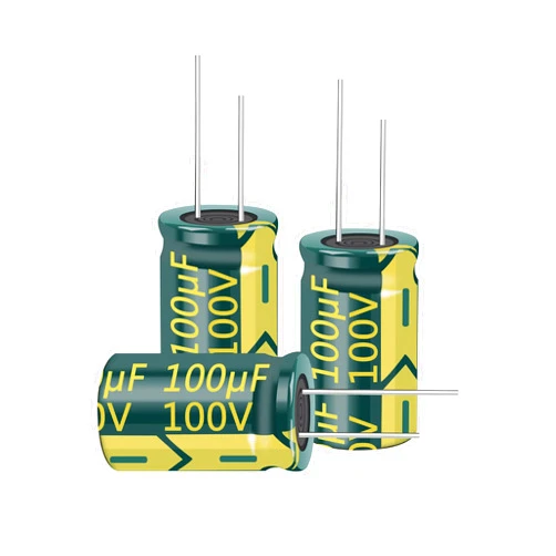 Cermant 10PCS 100V 100UF Capacitor 10x17MM(0.39x0.67in) High Frequency Aluminum Electrolytic Capacitors for TV, LCD Monitor, Game