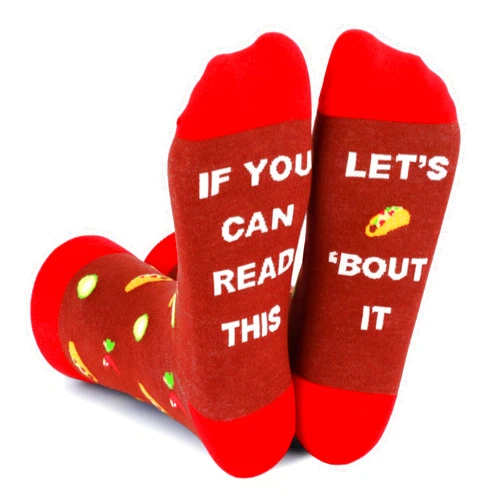 Knapfold Men's Novelty Dress Socks, Gifts For Beer Golf Camping Bacon Taco Lovers