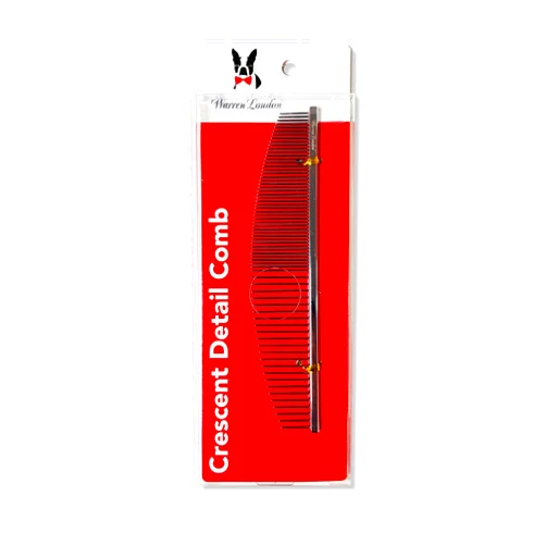 Warren London Copper Crescent Comb 6.5 inches – Premium Dog Grooming Comb for Professional-Quality Results Comfort Control Durability and Detail