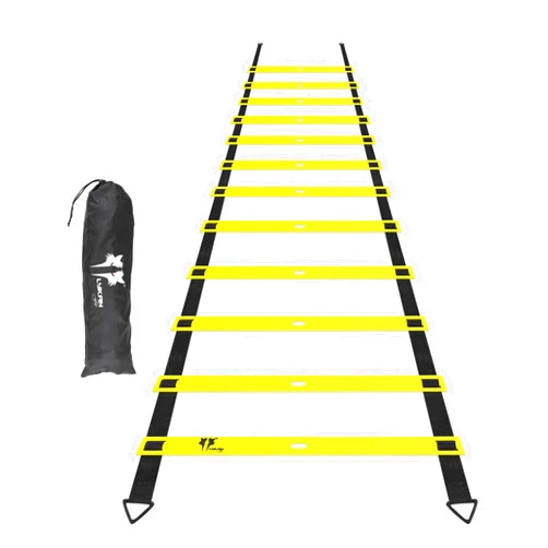 LYKAN FIT 20ft Speed Ladder Agility Ladder Agility Training Equipment for Kids & Adults, Football Ladder Soccer Ladder Workout Ladder Drills Training Ladder Kit Exercise Ladder for Footwork