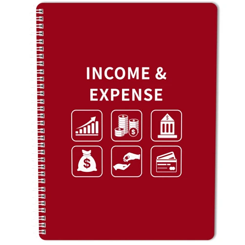 Amoroud Income and Expense Log Book - Bookkeeping Record Book/Tracker/Small Business Ledger Book & Accounting, 8.5
