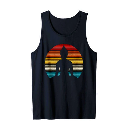 Vintage Buddha Spiritual Gifts Vintage Buddha Buddhism Zen Spiritual Yoga Meditation Tank Top