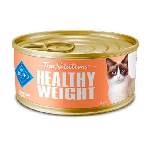 Blue Buffalo True Solutions Adult Healthy Weight Wet Cat Food, Made with Natural Ingredients, Weight Control Formula, Chicken, 3-oz. Cans (24 Count)