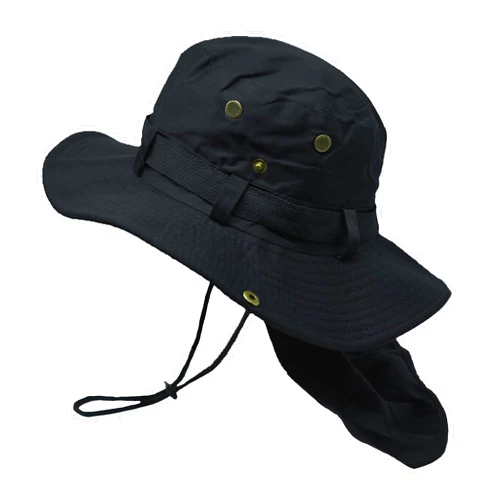Glory Max Bucket Boonie Hat with Neck Flap Cover Sun Safari Wide Brim Fishing Garden Hiking Cap