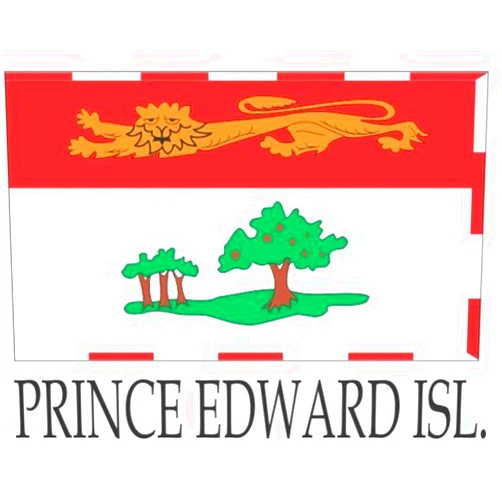 FNG Iron on Sew on Badges Flag Embroidered Iron on Sew on Badges Patches - Canada (1-Pack, Country: Prince Edward Island)