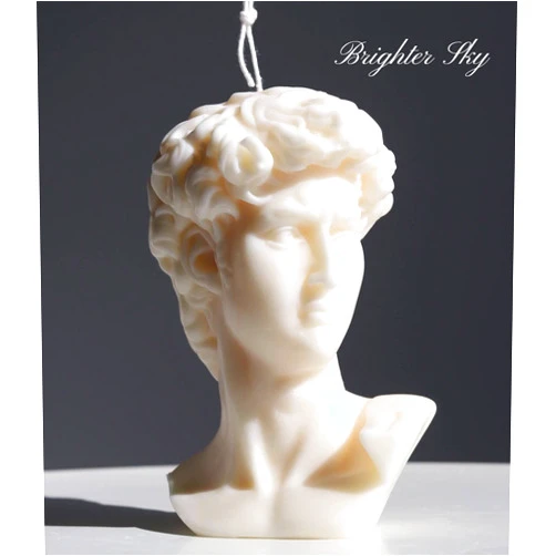 Brighter Sky David Sculpture Candle by Brighter Sky|Natural Wax|Candle Decor|Gift for Her|Cute Candle|Candle Ideas|Wax Melts|Pillar Candle|Candle Holder|Candle Gift|Sculpture|Decorative Candle|Home Decor