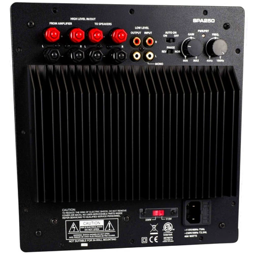 Dayton Audio SPA250 250 Watt Subwoofer Plate Amplifier