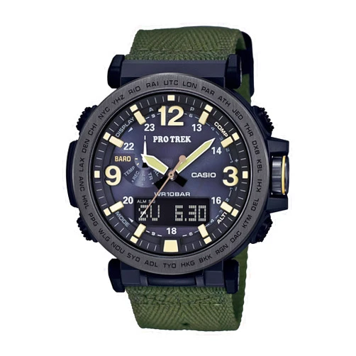 Casio PRG600 Series | Pro Trek | 100M WR | 1/100 SEC Stop Watch | Compass/Alt/Baro-Thermo | Tough Solar Power/Atomic Timekeeping | 1-100 SEC Stopwatch | Countdown Timer | World Time