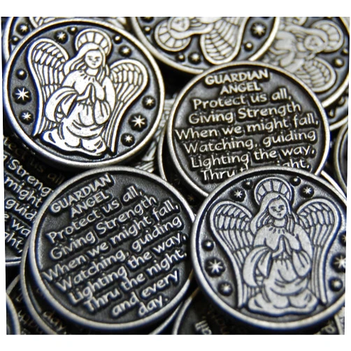 Before & After, LLC Set of 10 Guardian Angel Pocket Token Coins