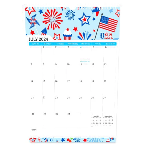 Lucilynx Calendar 2024-2025 - Wall Calendar 2024-25 from July 2024 to December 2025, Wall Hanging Calendar for Easy Organizing, 17