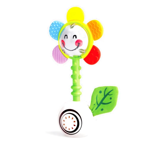 Hape Musical Flower Rattle | Multisensory Toy for Babies | Ideal for 0 Months Babies