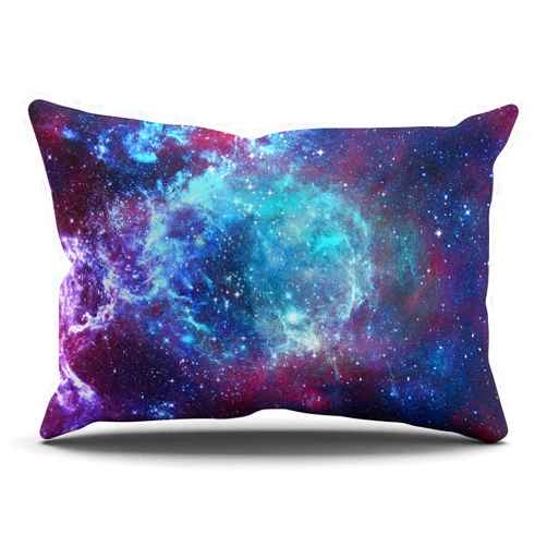 THUONY Bedroom Home Decor Star Field in Space a Nebulae Starry Night Throw Pillow Cover Cushion Case Fashion One Side Printed King 20x36 Inches (Set of 1)
