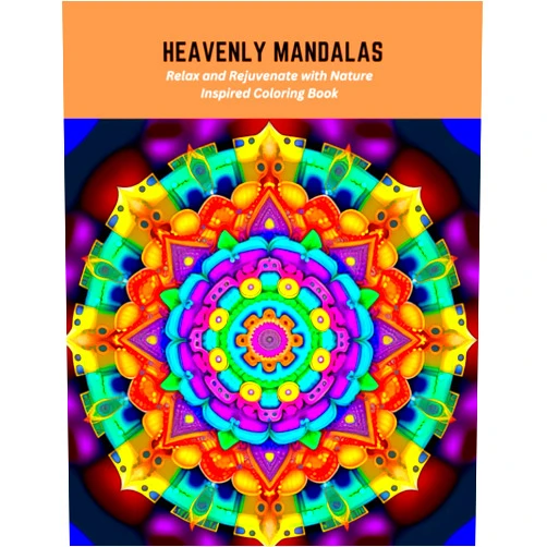 Violet Stevens Heavenly Mandalas: Relax and Rejuvenate with Nature Inspired Coloring Book