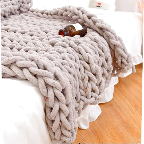 YWBXSHKD Knit Blanket Thick Blanket 20x20in, Knitted Throw Blanket Knitted Throws for Beds Chunky Knitted Blanket Chunky Knitted Throw Chunky Knit Throw