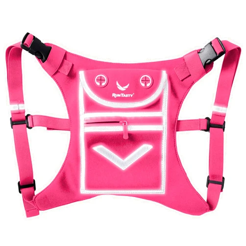 Runtasty Running Mini Backpack Vest for Men & Women - Hi-viz gear, Holds Valuables, any Phone - Ideal for Fitness, Walking, Cycling!