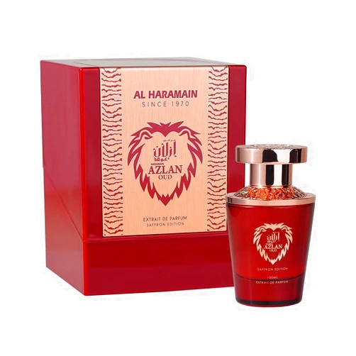 Al Haramain Azlan Oud Saffron Edition Extrait De Parfum Spray for Unisex, 3.33 Ounce