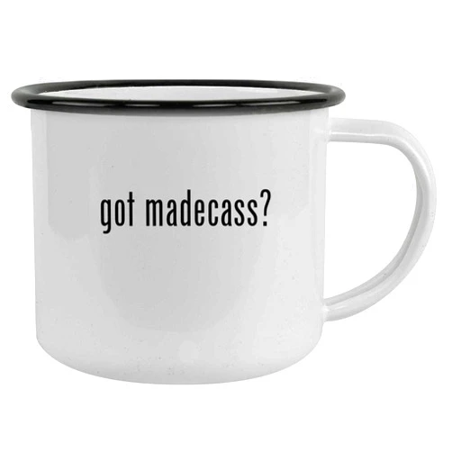Molandra Products got madecass? - 12oz Camping Mug Stainless Steel, Black