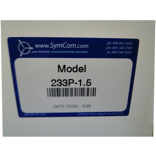 Symcom PumpSaver Plus 233P-1.5 (UNIT ONLY - NO ENCLOSURE) SymCom Low Yield Water Well Pump Protection MADE IN USA