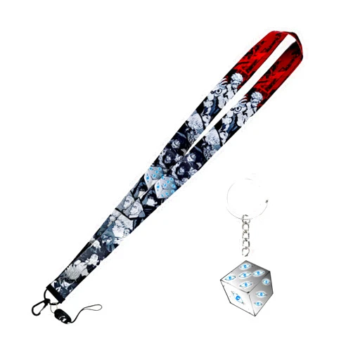 TJIUSI Anime Lanyard Satoru Lanyard with gojo icon Keychain Cool Anime Neck Lanyard Funny Anime Merch Party Supplies for Women Men Teachers