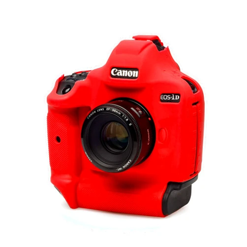easyCover Silicone Protection Cover for Canon EOS 1Dx, 1Dx Mark II & Mark III Cameras, Red