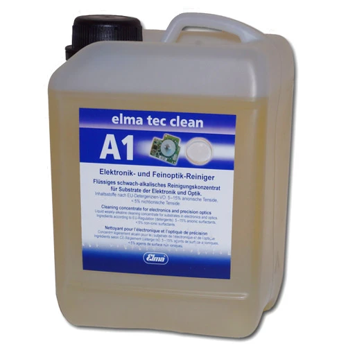 Elmasonic 800 0102 Elma TEC Clean A1 Ultrasonic Cleaner Solution Concentrate for Electronics and Optics- Powerful Cleaning Fluid for Industrial Use