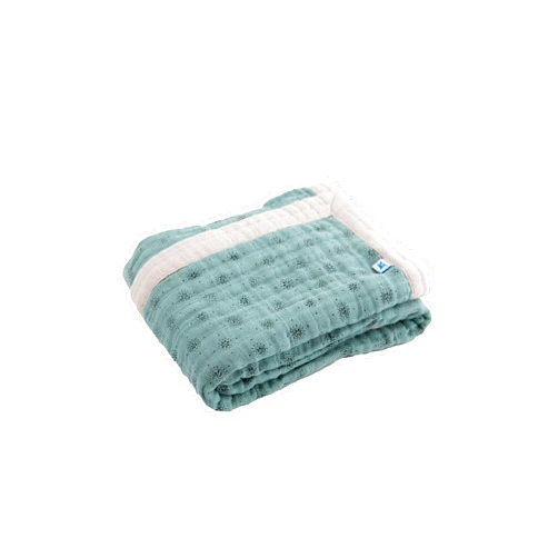 Little Unicorn Newborn Receiving Quilt | Ultra- Soft, Multi-Layered Muslin Fabric | Gift for Newborns & on-The-go (WallFlower)