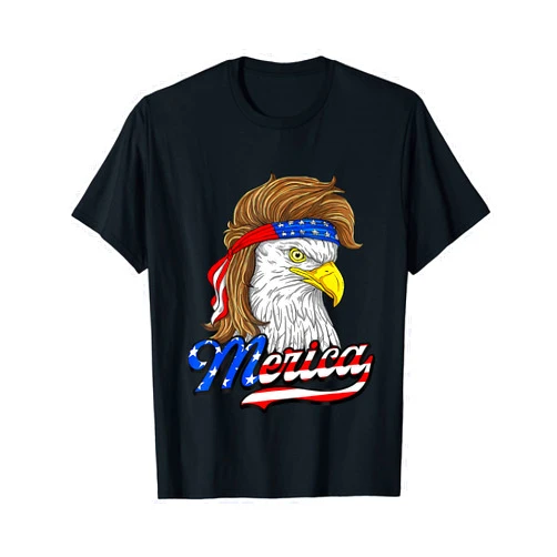 4th Of July Apparel Co. American Bald Eagle USA Flag 4th of July Eagle USA T-Shirt