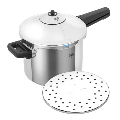 Kuhn Rikon Stainless Steel Duromatic Saucepan Pressure Cooker 5 Quart, Silver