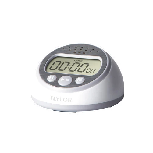 Taylor Digital Timer Counts Up and Down for School, Learning, Projects, and Kitchen Tasks, Super Loud Digital Timer, Gray