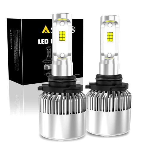 Alla Lighting Xtreme Super Bright 8000 Lumens HB3 9005 LED Fog Lights Bulbs, 6000K Xenon White Lamps Replacement for Automotive Cars, Trucks