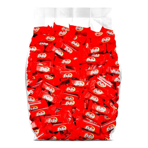 Yummy Chew Kit Kat Mini Bars Milk Chocolate Candy Bulk Pack - 75 Individually Wrapped Kit Kats in Bulk - Chocolate Kit Kat Bars - Milk Chocolate KitKat Bulk Candy - 75 Piece Bulk Kit Kat Candy Party Pack