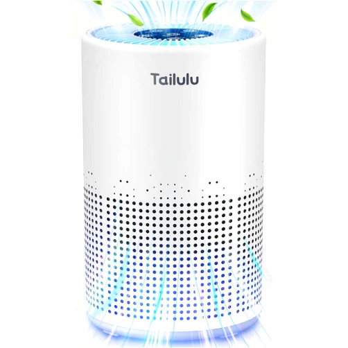 Tailulu Air Purifiers for Bedroom Home Pets 800 Ft², Tailulu H13 True HEPA Air Filter Portable Air Purifier with 12dB Sleep Mode, Speed Control, Timer, Quiet Air Cleaner For Odor Dust Smoke Pollen AP050