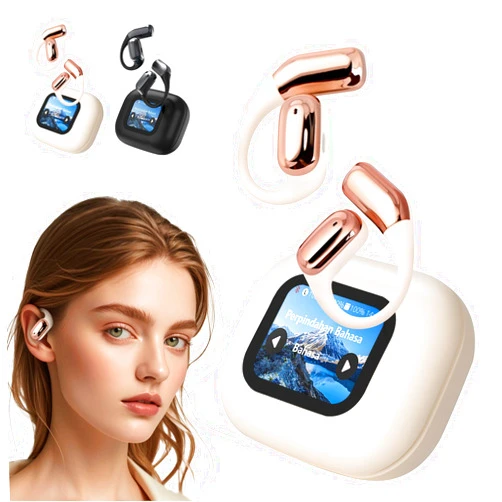Qiloos Translation Wireless Bluetooth Earbuds, Ai Translating Ear Buds, 145 Languages Play Music Bluetooth Over-Ear Earbuds,Language Translator Earphone in Real Time Supports 145 Languages (Complexion)