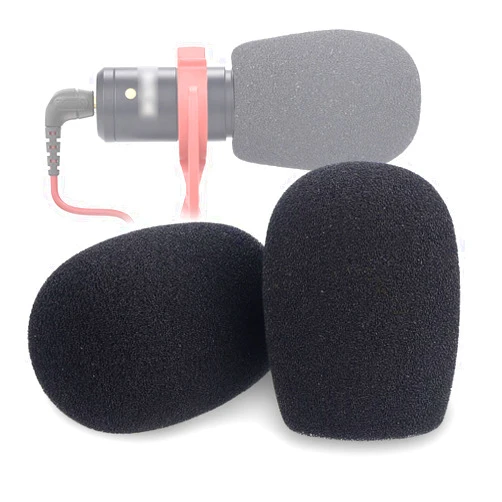YOUSHARES VideoMicro Windscreen Foam Filter - Wind Shield Deadcat Fits Rode VideoMic Me Me-L Compact Microphone (2 Pack)