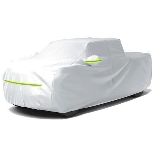 Favoto 6 Layers Truck Cover Waterproof - All Weather Heavy Duty Outdoor Pickup Car Cover Sun UV Rain Protection Windproof with Door Zipper Universal Fit (Length Up to 228 inch)